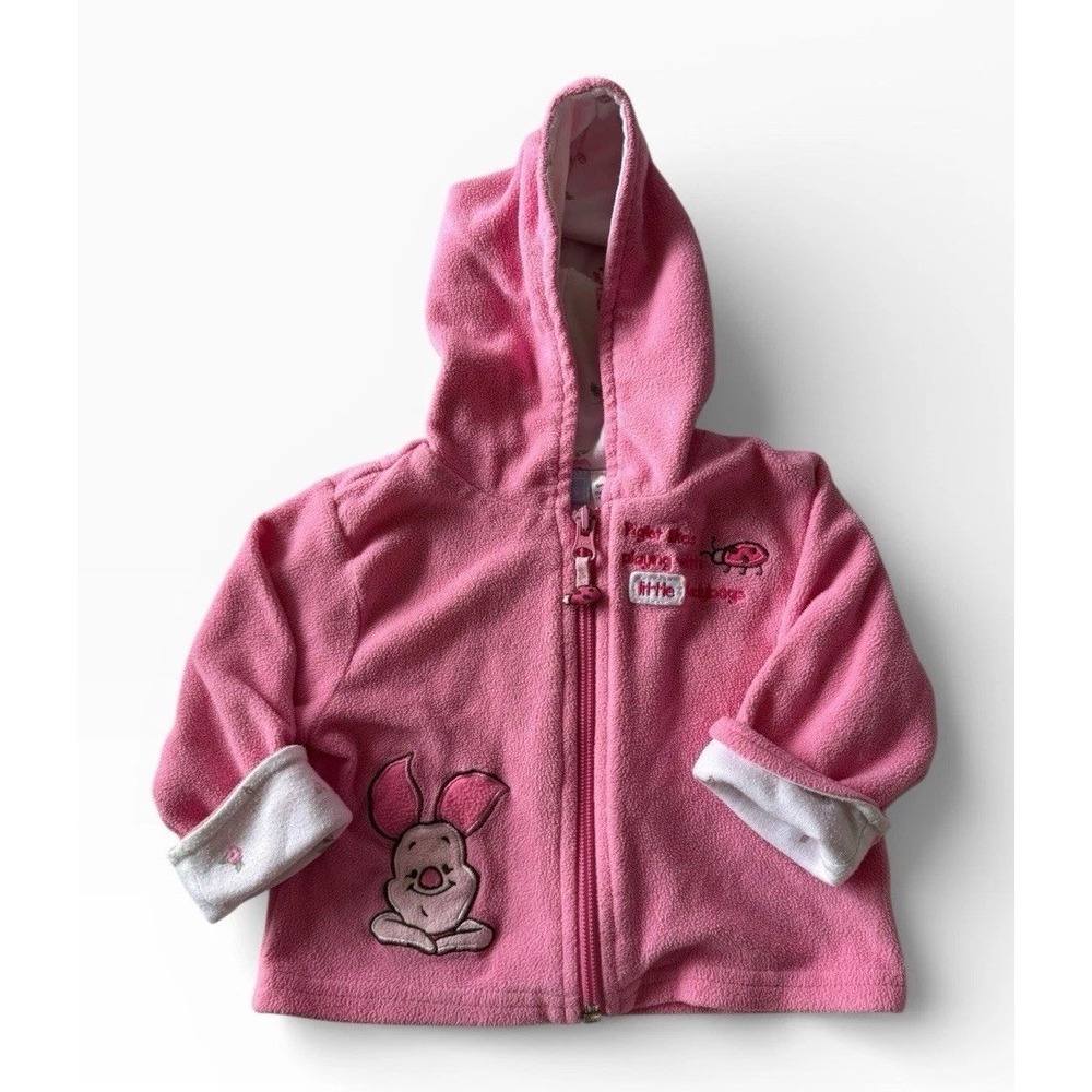 Walt Disney Brand Piglet Girls 6Mos Zip-Up Hoodie Winnie-The-Pooh